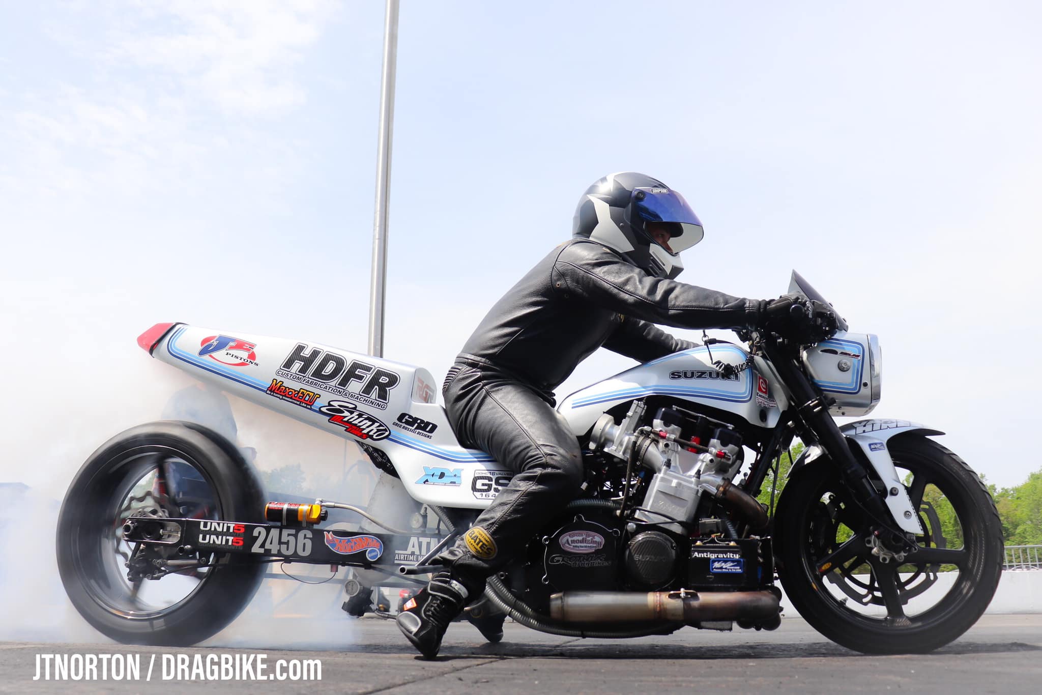 The 550+ HP Suzuki GS Nitrous Pro Street Drag Bike